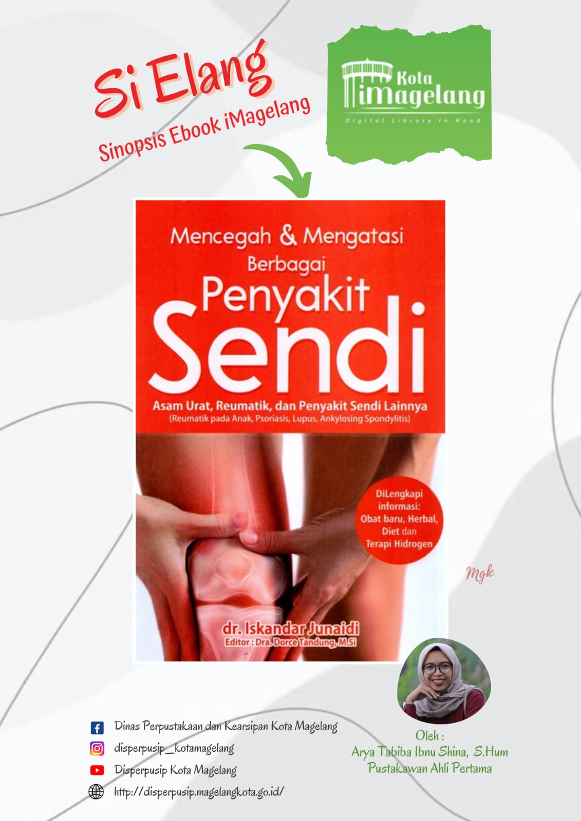 Si Elang Berjudul Mencegah dan Mengatasi Berbagai Penyakit sendi di Aplikasi iMagelang