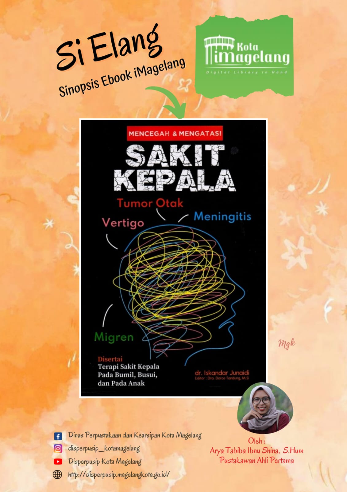Si Elang Berjudul Mencegah dan Mengatasi sakit Kepala di Aplikasi iMagelang