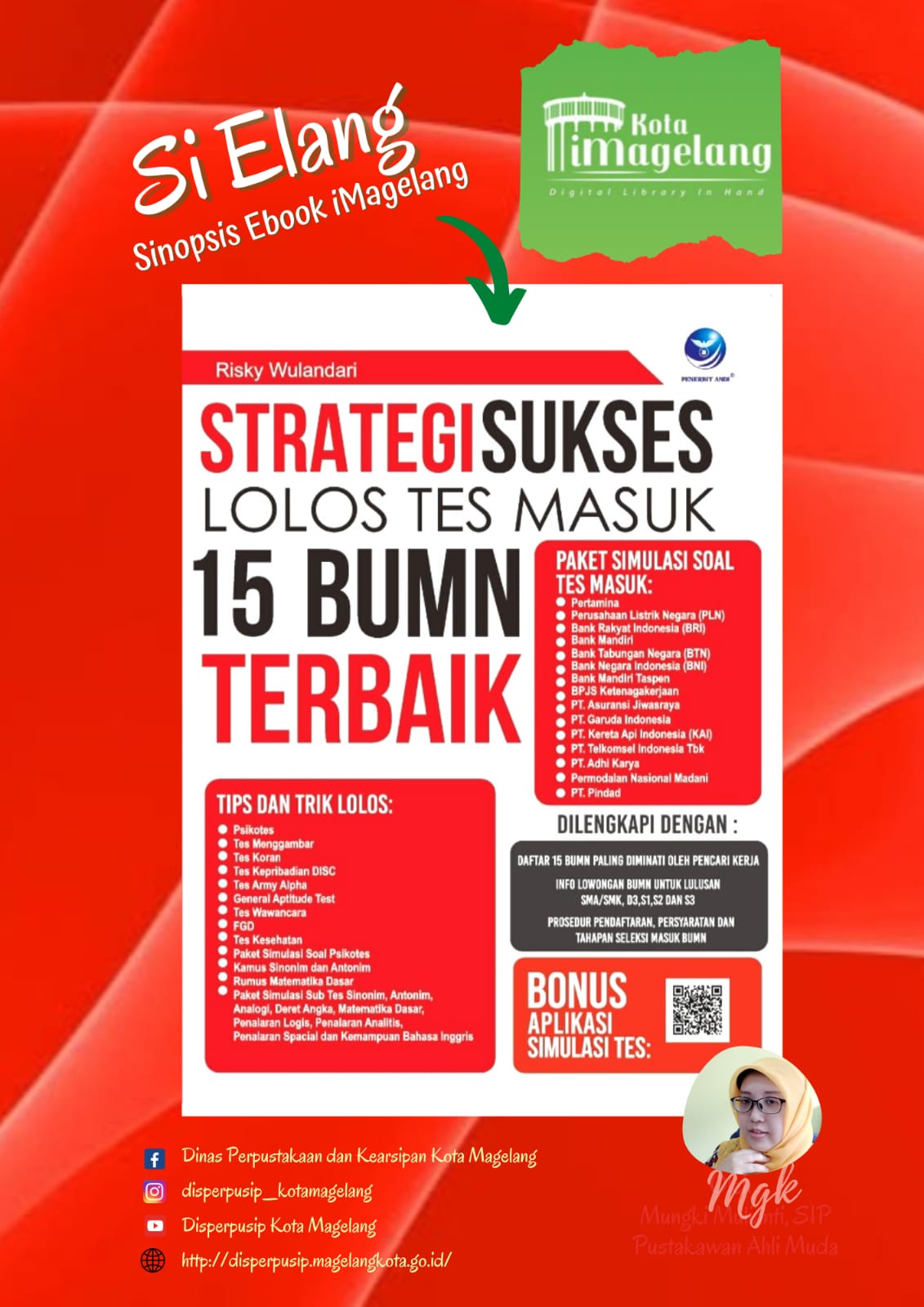 Si Elang Berjudul Strategi Sukses Lolos Tes Masuk 15 BUMN di Aplikasi iMagelang