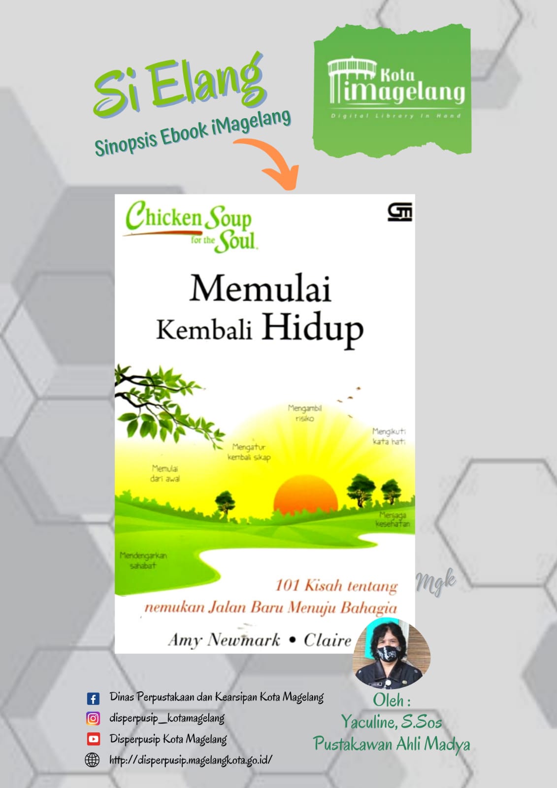 Si Elang berjudul Chicken Soup the soul  Memulai Kembali Hidup di Aplikasi iMagelang