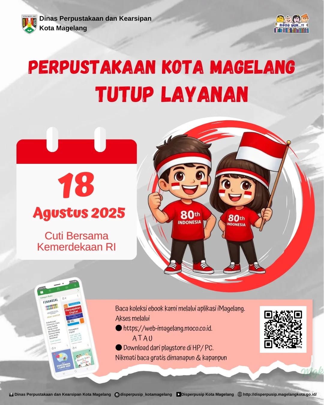 Tutup Layanan Cuti Bersama Hari Kemerdekaan RI 2025