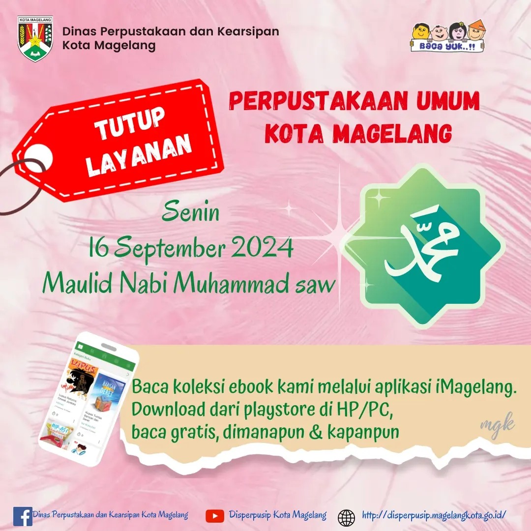 Tutup Layanan Peringatan Maulid Nabi Muhammad SAW 16 september 2024