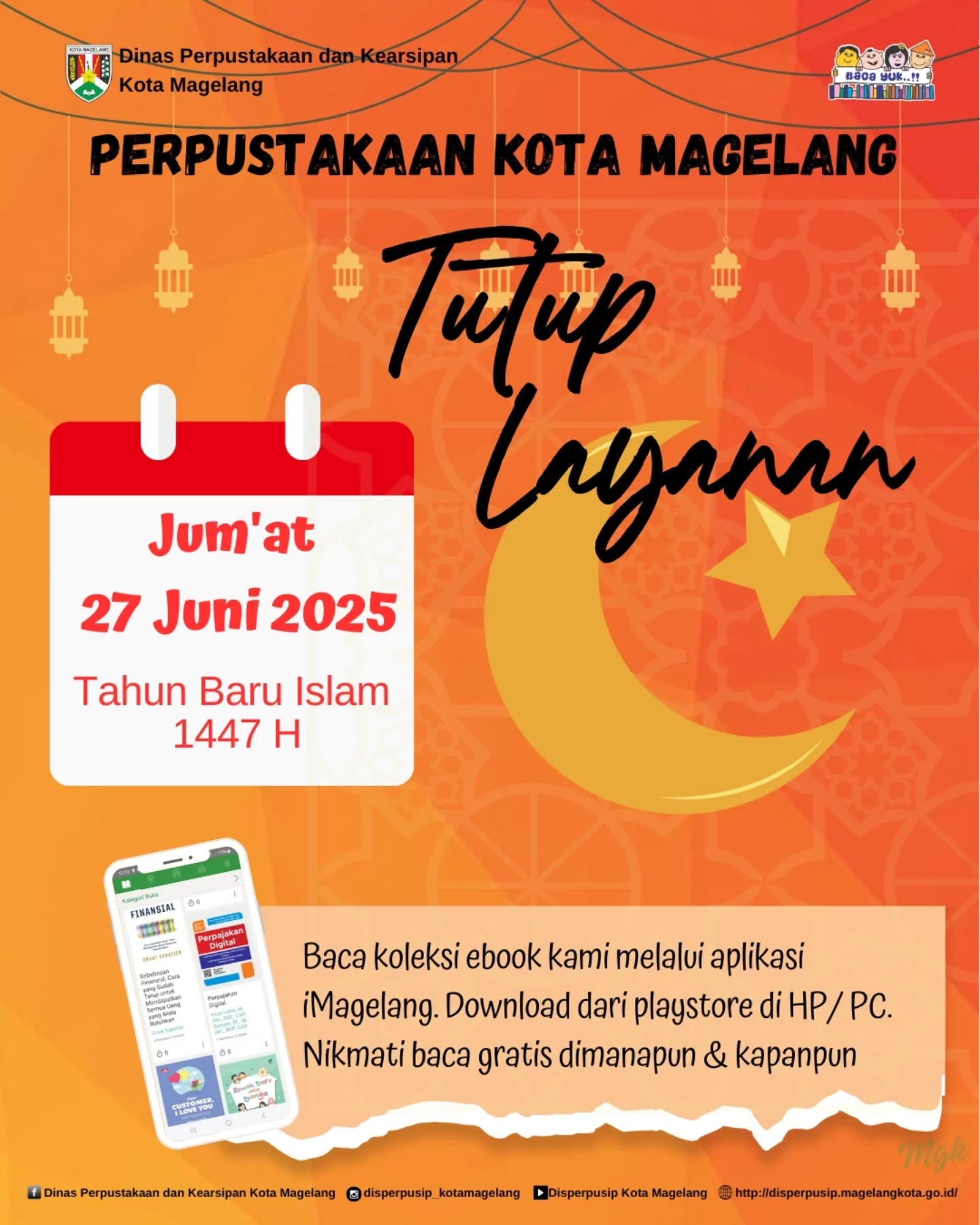 Tutup Layanan Tahun Baru Islam 1447 H 