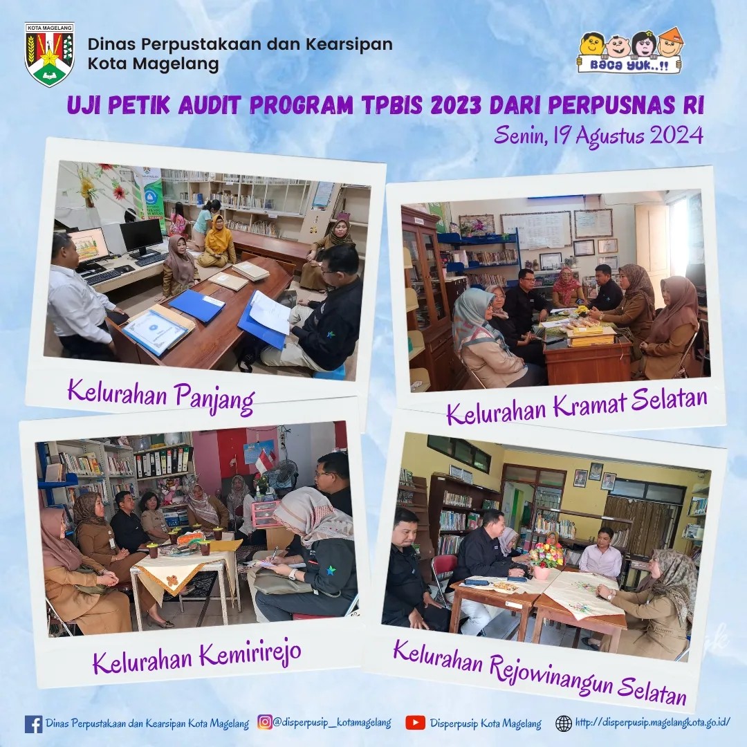 Uji Petik Audit Program TPBIS 2023 dari Perpusnas RI