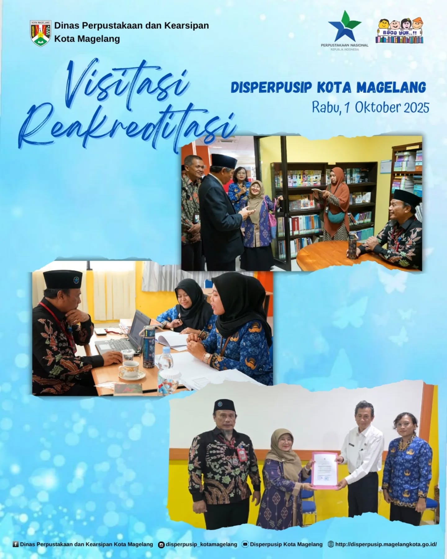Visitasi Reakreditasi Dinas Perpustakaan dan Kearsipan Kota Magelang