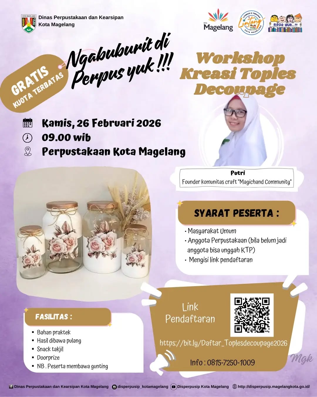 WORKSHOP KREASI TOPLES DECOUPAGE