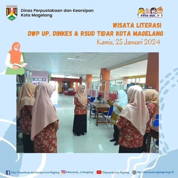 Wisata Literasi  DWP Up Dinkes dan RSUD Tidar Kota Magelang