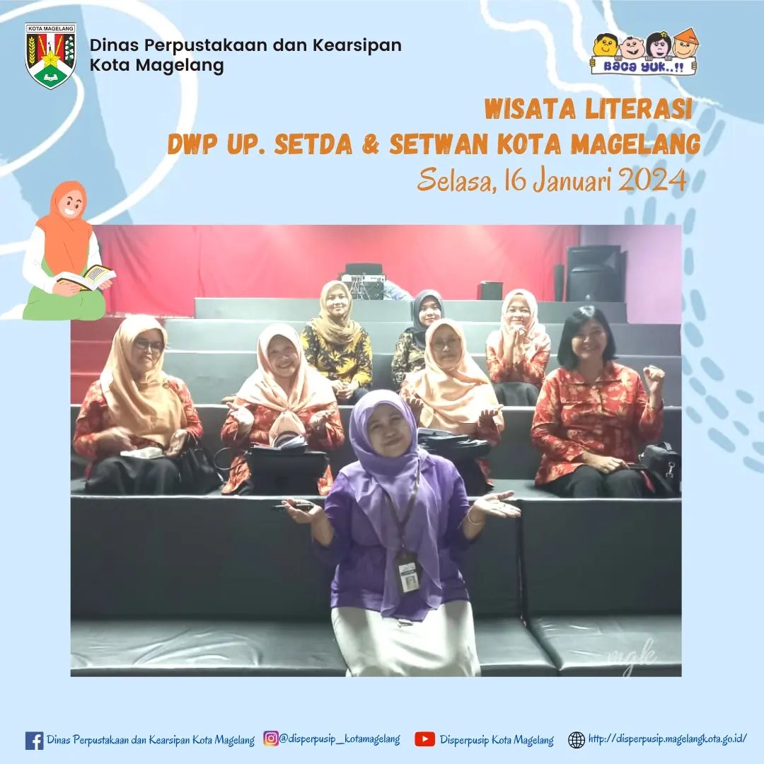 Wisata Literasi DWP UP Setda dan Setwan Kota Magelang 