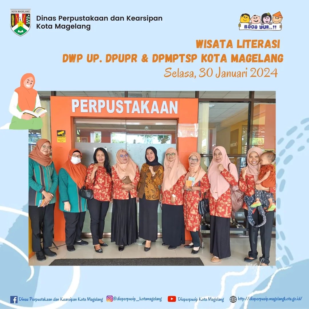 Wisata Literasi DWP Up DPUPR dan DPMPTSP Kota Magelang
