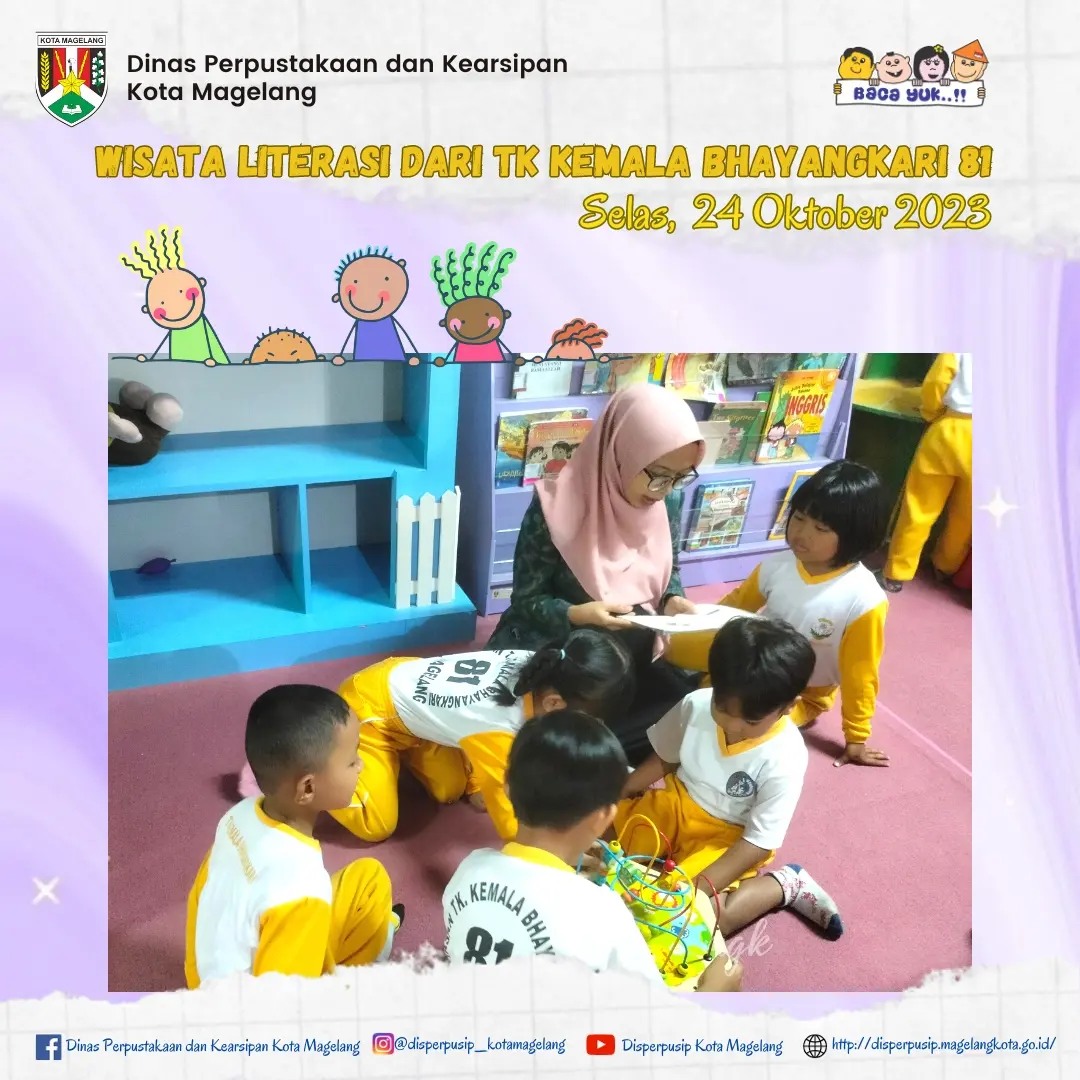 Wisata Literasi Dari TK Kemala Bhayangkari 81 