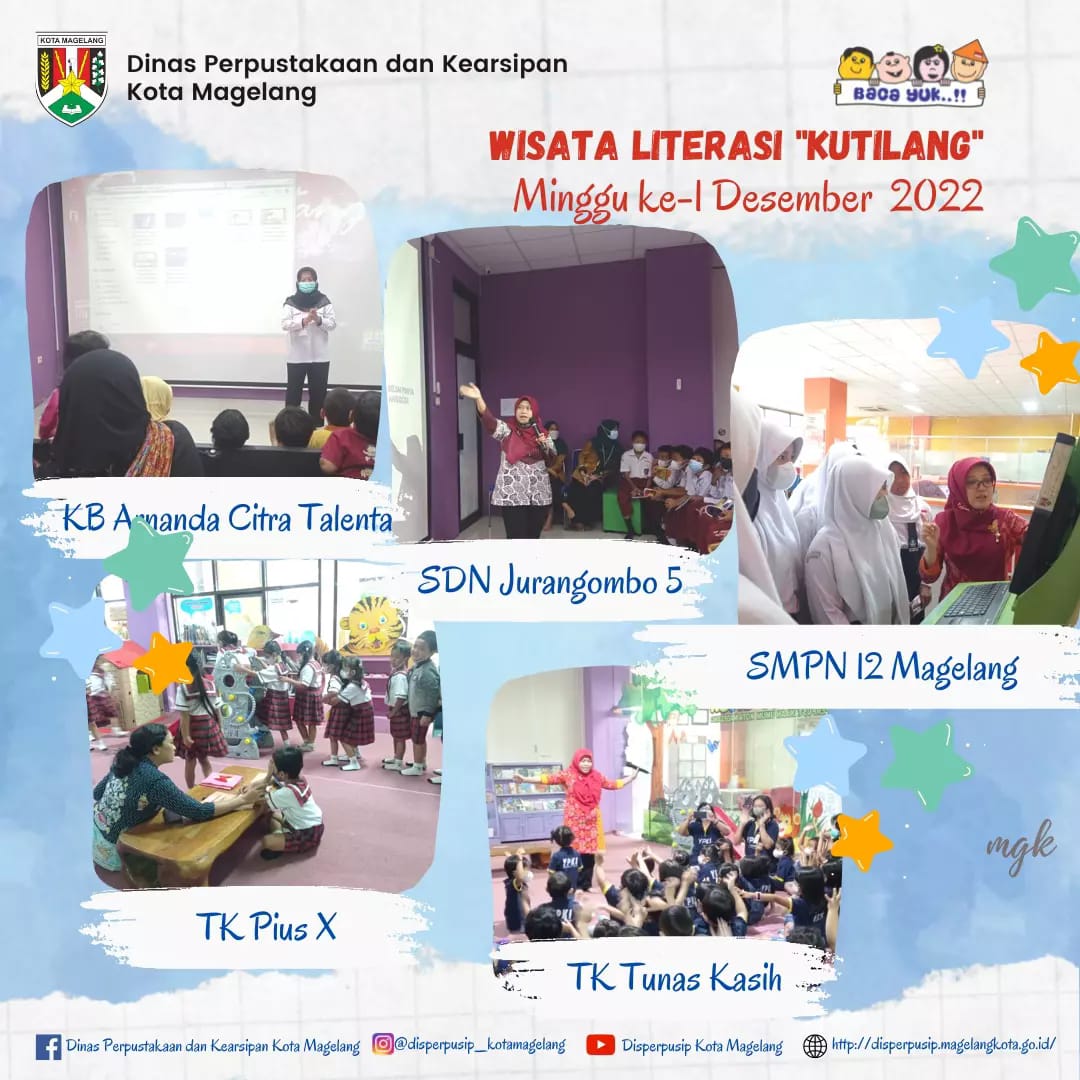 Wisata Literasi Kutilang Minggu ke 1 Desember 2022