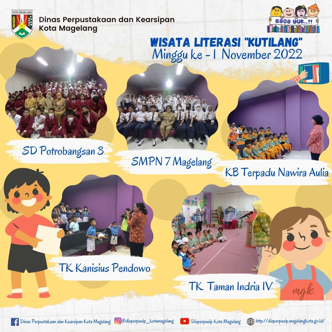 Wisata Literasi Kutilang Minggu ke 1 November 2022