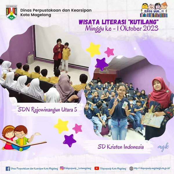 Wisata Literasi Kutilang Minggu ke 1 Oktober 2023