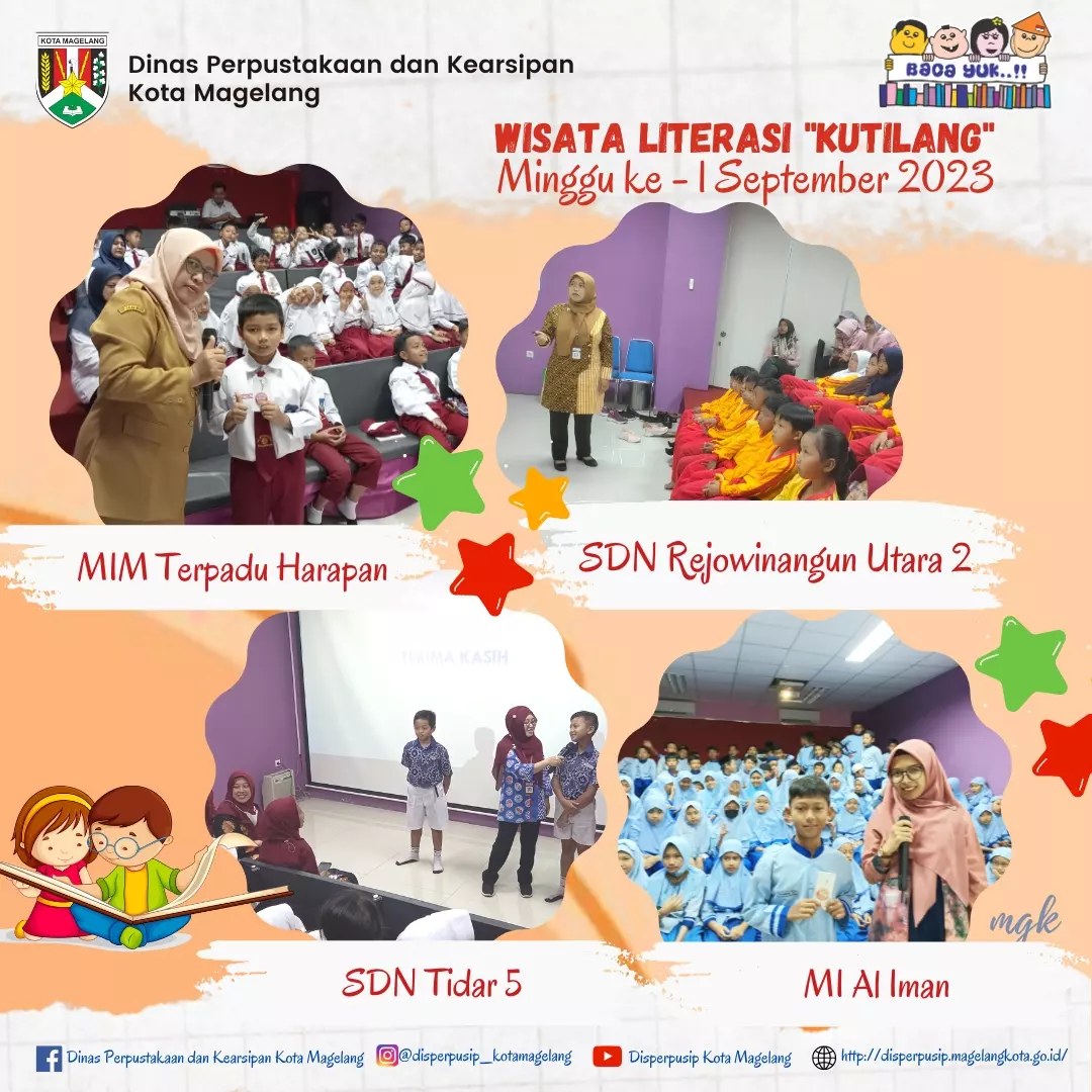 Wisata Literasi Kutilang Minggu ke 1 September 2023