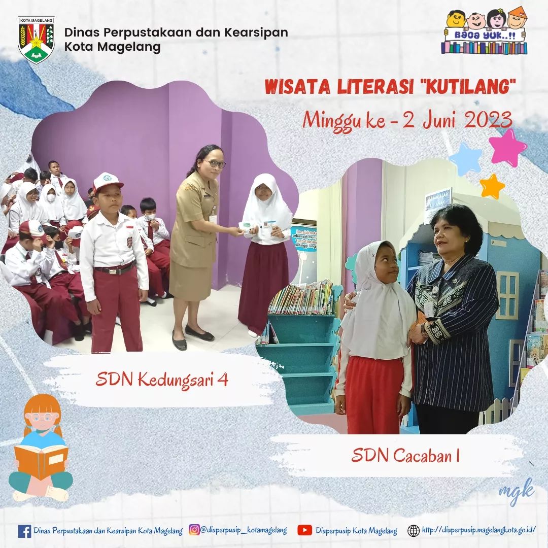 Wisata Literasi Kutilang Minggu ke 2 Juni 2023