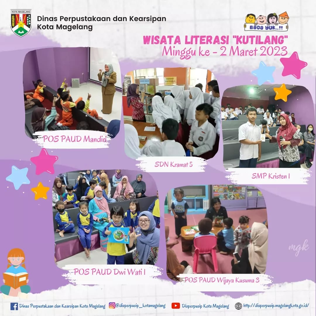 Wisata Literasi Kutilang Minggu ke 2 Maret 2023