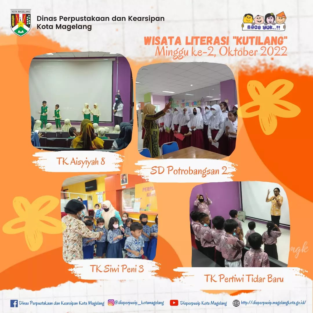 Wisata Literasi Kutilang Minggu ke 2 Oktober 2022