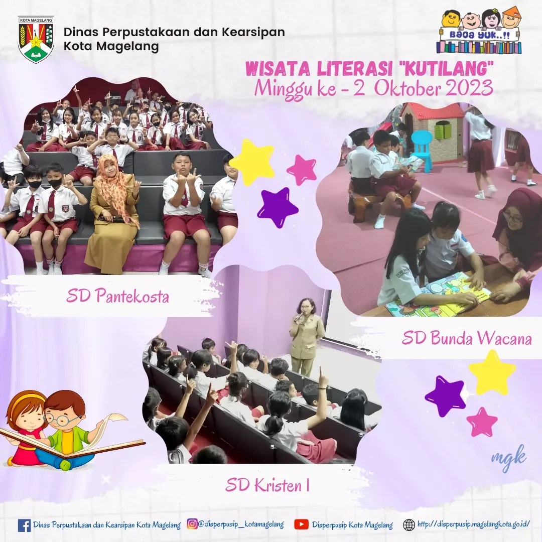 Wisata Literasi Kutilang Minggu ke 2 Oktober 2023