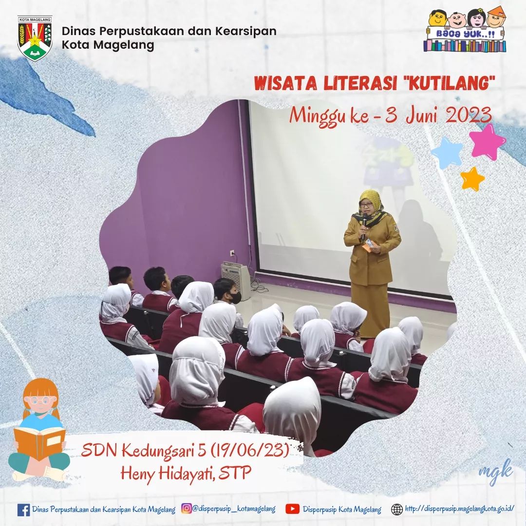 Wisata Literasi Kutilang Minggu ke 3 Juni 2023