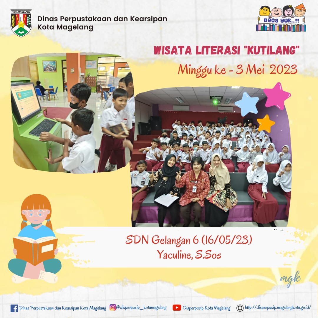 Wisata Literasi Kutilang Minggu ke 3 Mei 2023