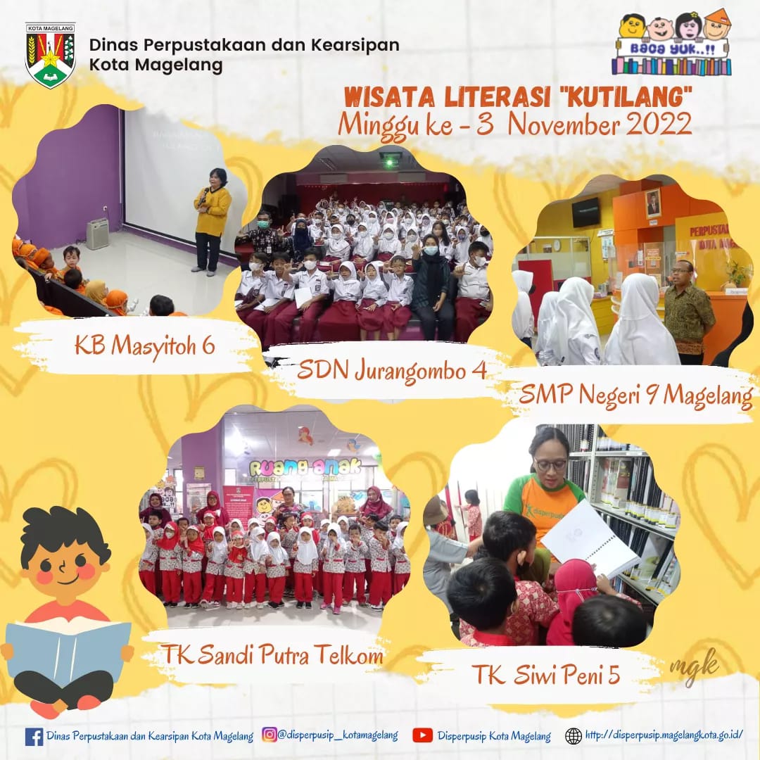 Wisata Literasi Kutilang Minggu ke 3 November 2022