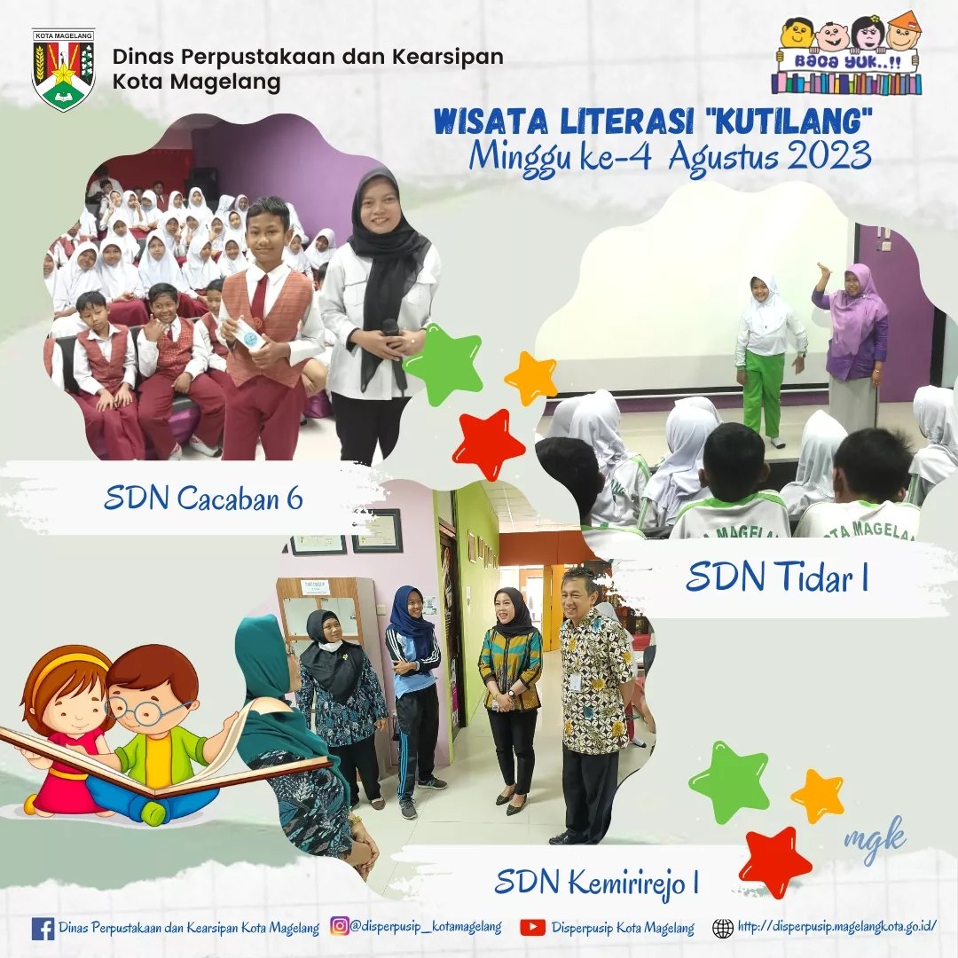 Wisata Literasi Kutilang Minggu ke 4 Agustus 2023