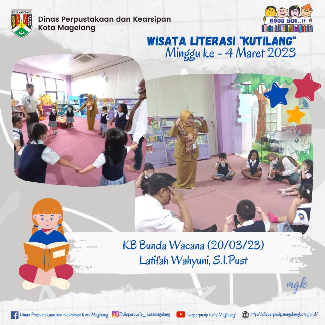 Wisata Literasi Kutilang Minggu ke 4 Maret 2023