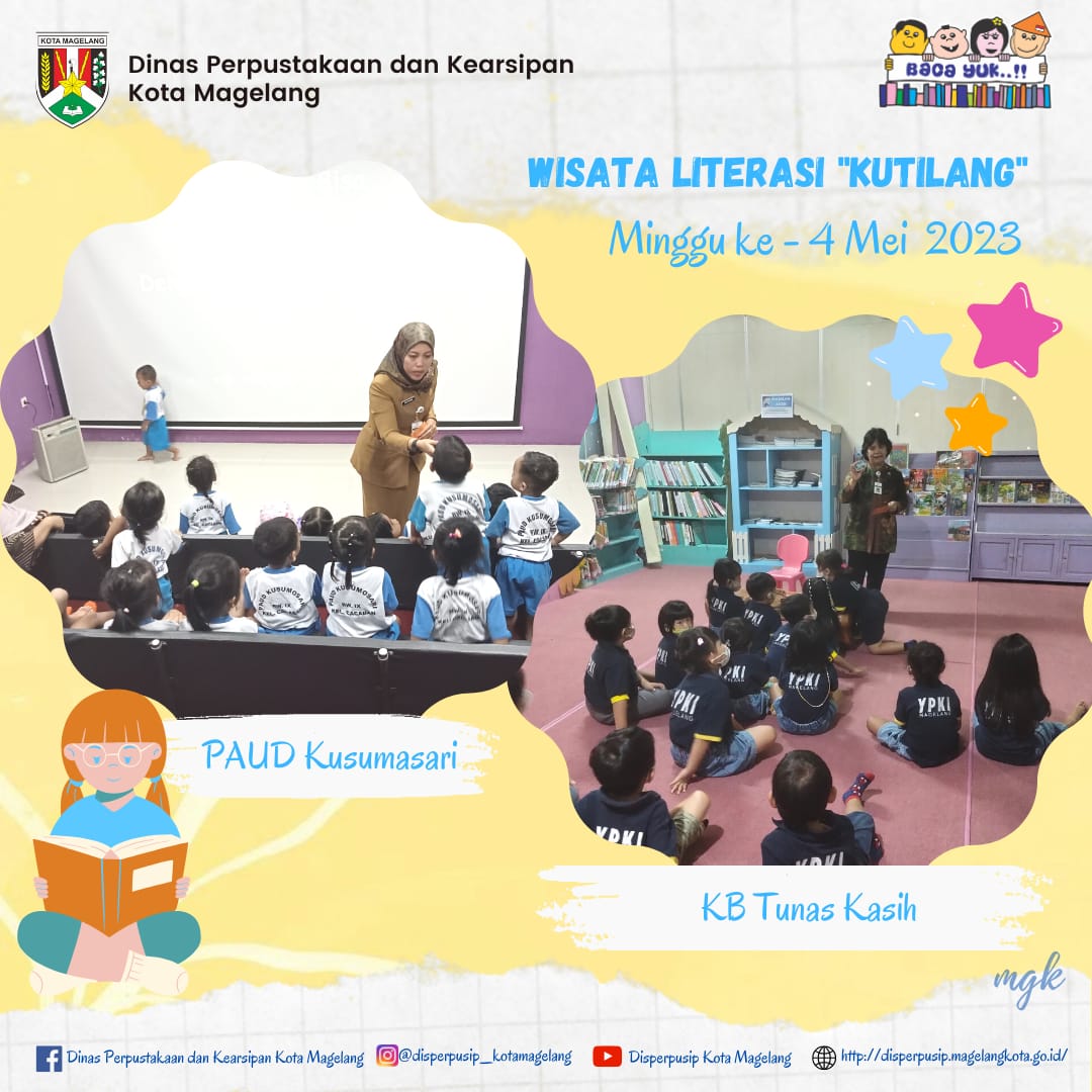 Wisata Literasi Kutilang Minggu ke 4 Mei 2023