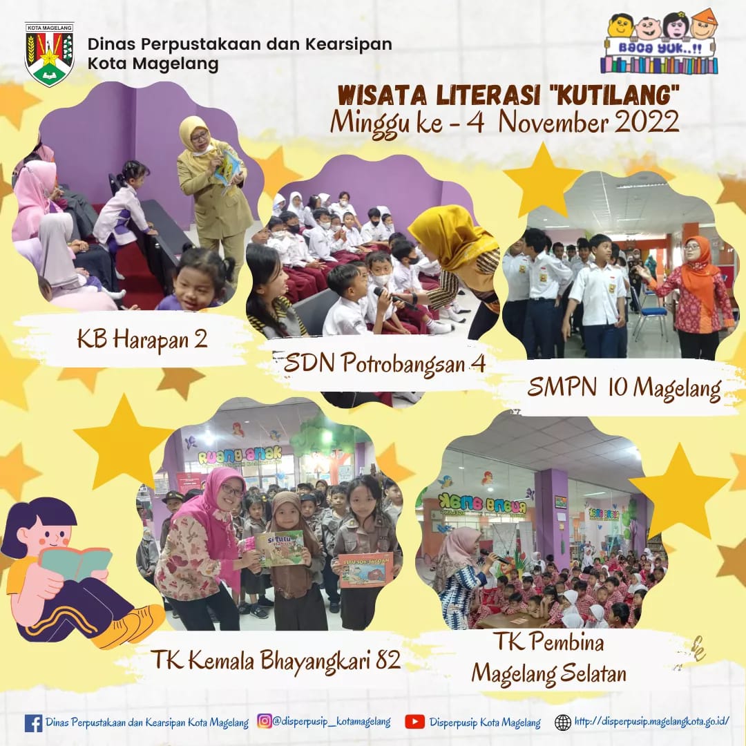 Wisata Literasi Kutilang Minggu ke 4 November 2022