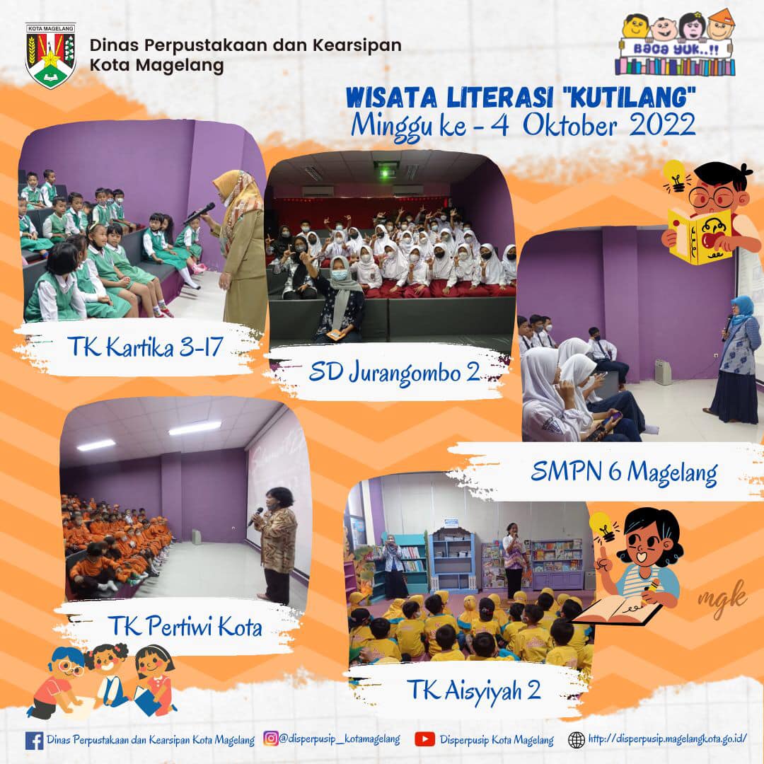 Wisata Literasi Kutilang Minggu ke 4 Oktober 2022