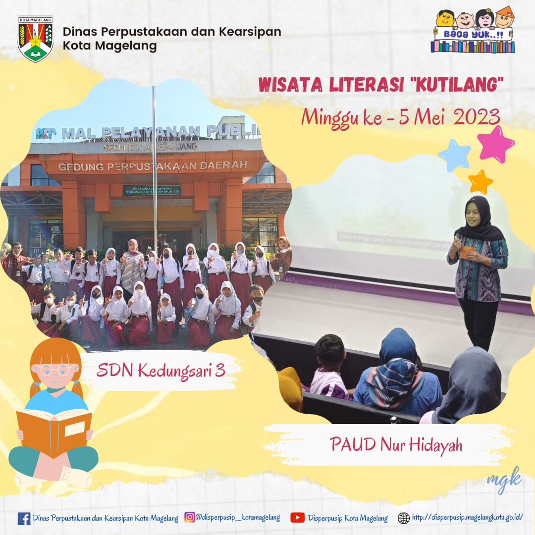 Wisata Literasi Kutilang Minggu ke 5 Mei 2023