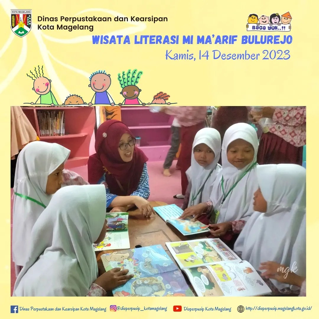 Wisata Literasi MI Ma arif Bulurejo Kabupaten Magelang 