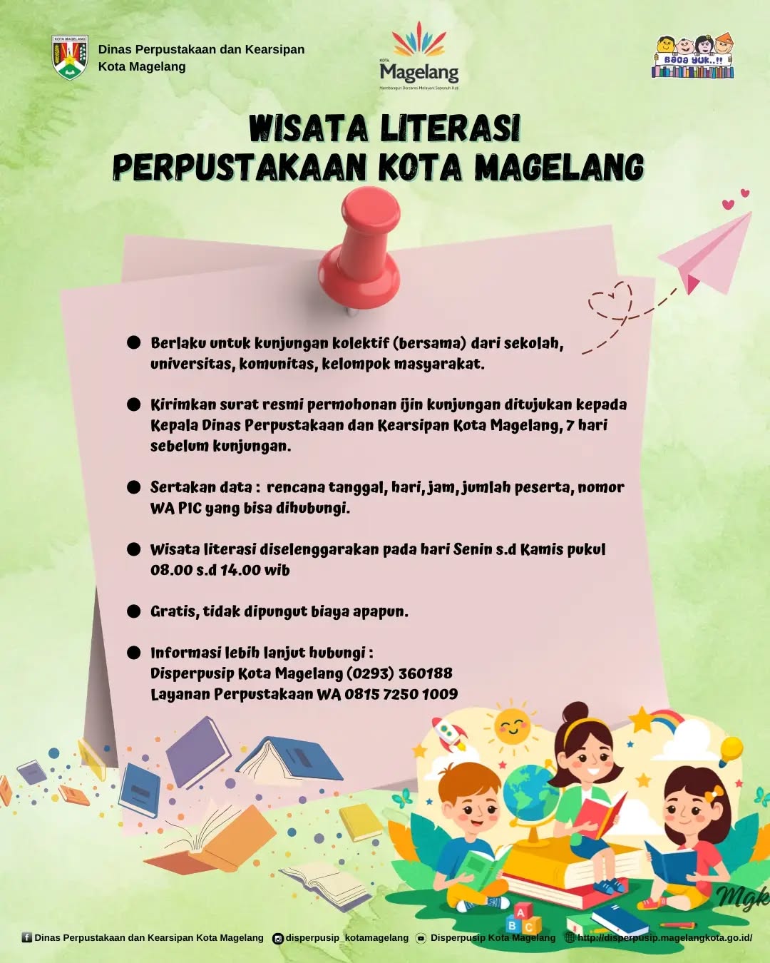 Wisata Literasi Perpustakaan Kota Magelang