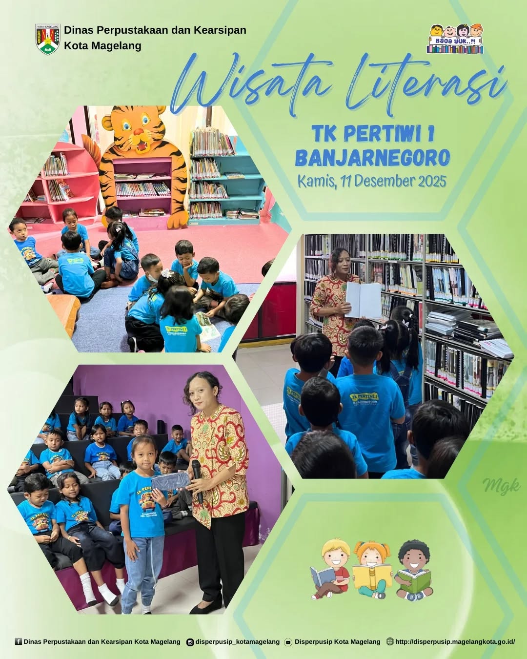 Wisata Literasi TK  Pertiwi 1 Banjarnegoro