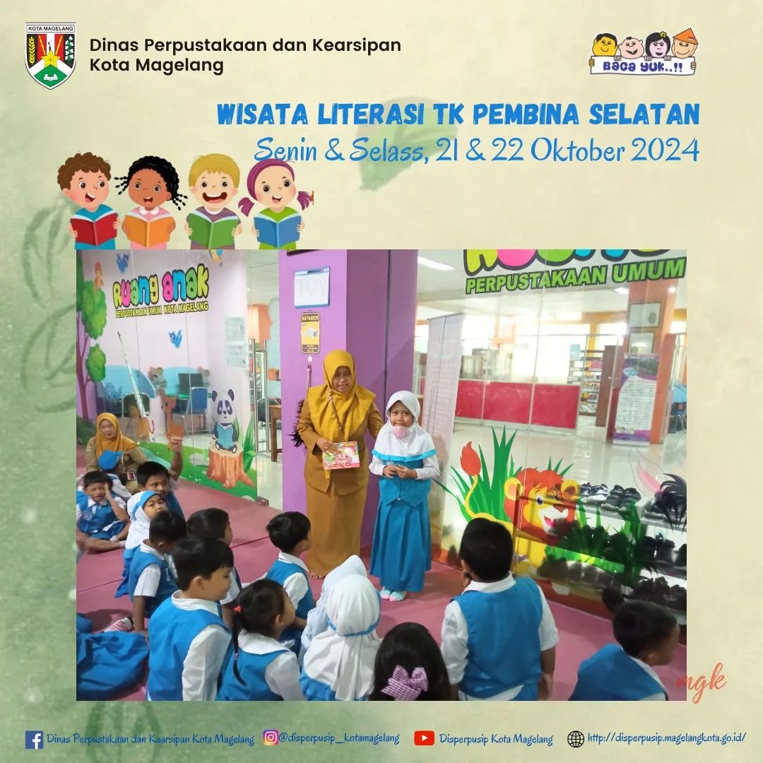 Wisata Literasi TK Pembina Selatan Kota Magelang