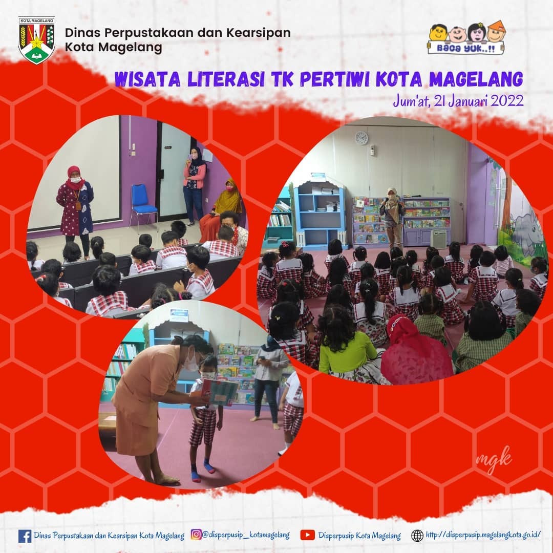 Wisata Literasi dari TK Pertiwi Kota Magelang