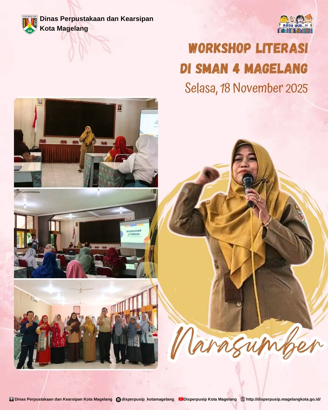 Workshop Literasi di SMA N 4 Magelang