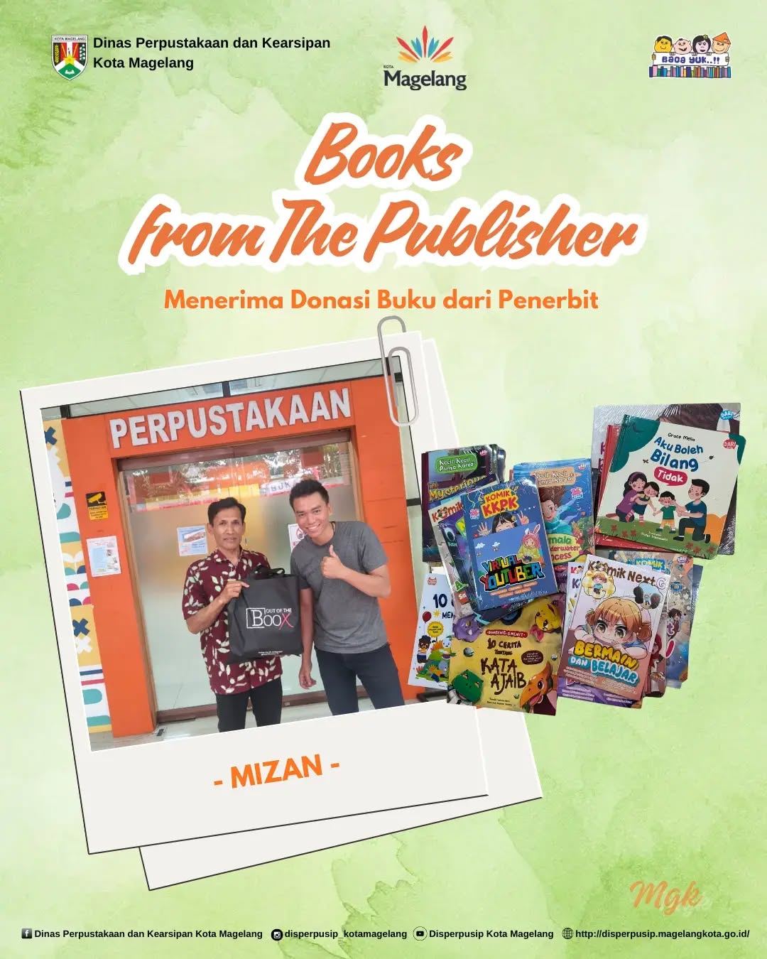 Menerima Donasi Buku dari Penerbit Mizan