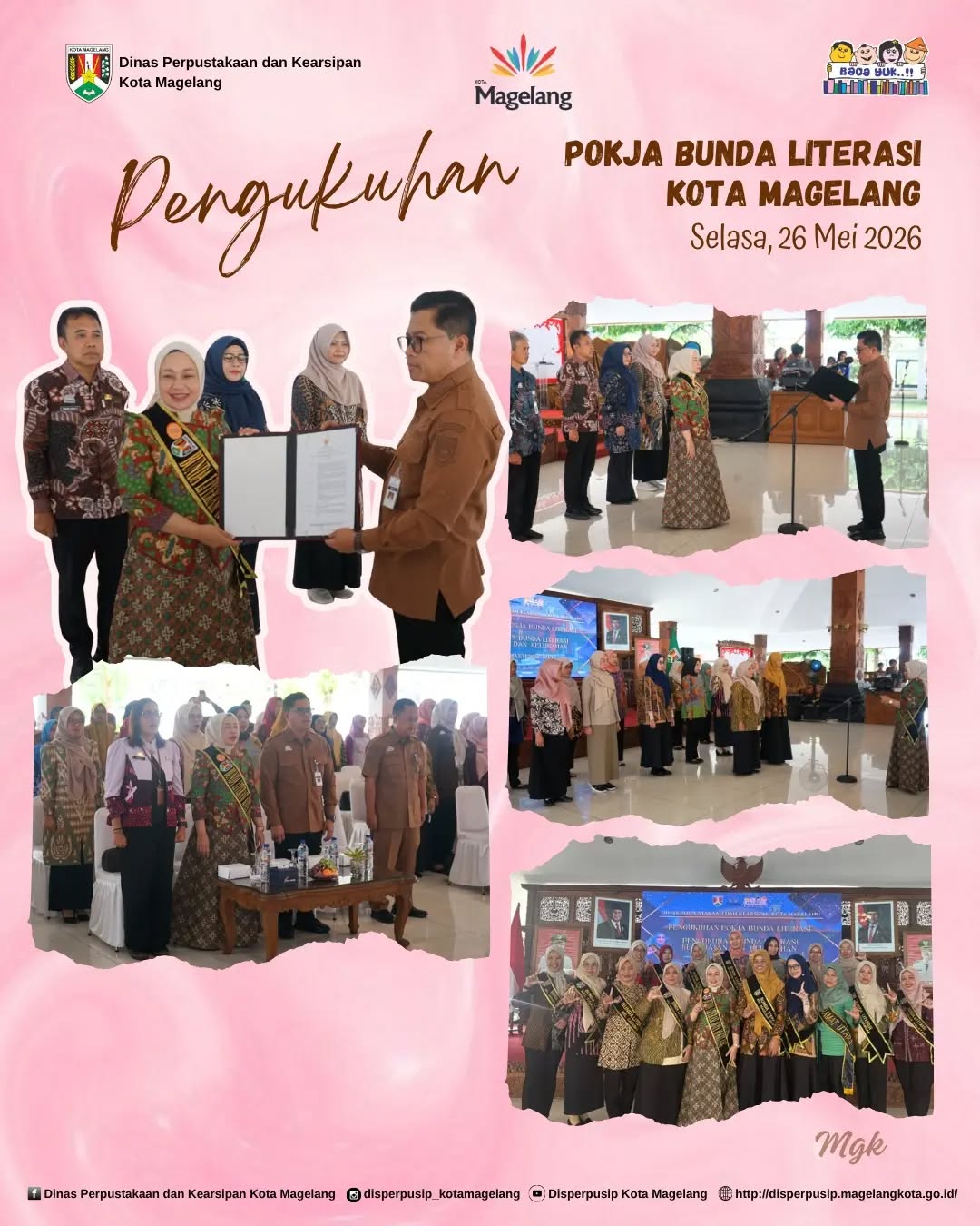 Pengukuhan Pokja Bunda Literasi Kota Magelang 